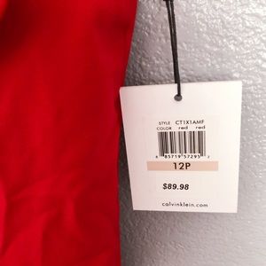 Calvin Klein Dresses - NEW Calvin Klein Red Cocktail Dress sz 12P Calvin Klein Dresses - NEW Calvin Klein Red Cocktail Dress sz 12P